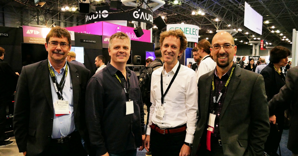 Mike, Ian, Eelco and Paul at AES 143