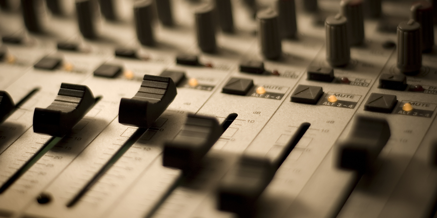 Mixing Console Faders